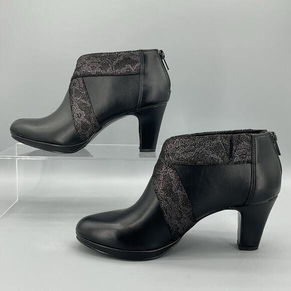 NEW Easy Street Women’s Spice Platform Dress Shooties Black Size 8M - Picture 2 of 11